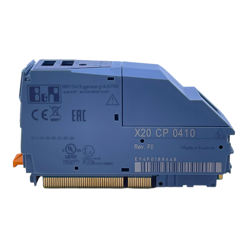 B&R X20CP0410 Steuerung 128 MByte DDR3-SDRAM Arbeitsspeicher Cortex-A9 Rev.F0 BR - Picture 8 of 12