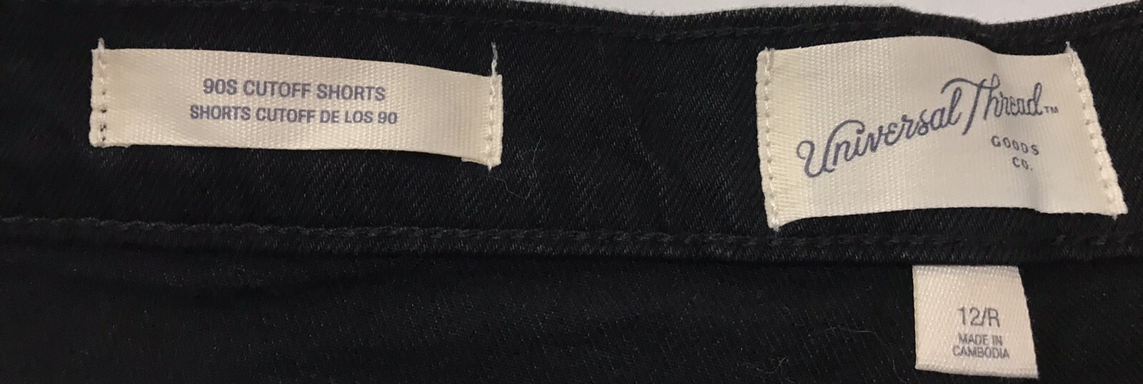 Universal Thread 12 Regular Cut Off 90’s Black De… - image 6