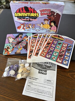 Adventures From The Book Of Virtues Bingo Game Vintage 1997 Patch Products