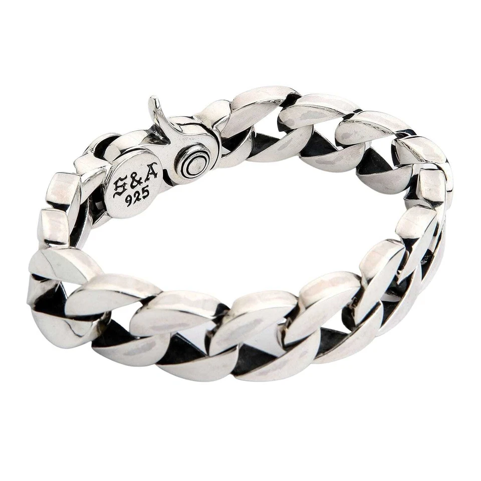 Bracciale da uomo in argento sterling - Immagine 3 di 4