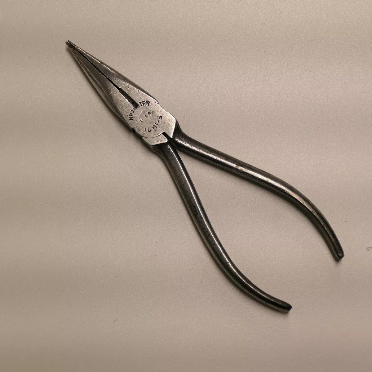 Vintage KRAEUTER 1661 6 Needle Nose Pliers w Side Cutter USA eBay