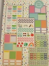 NEW Horizon Group USA 200+ Teacher Planning Stickers 5 Sheets