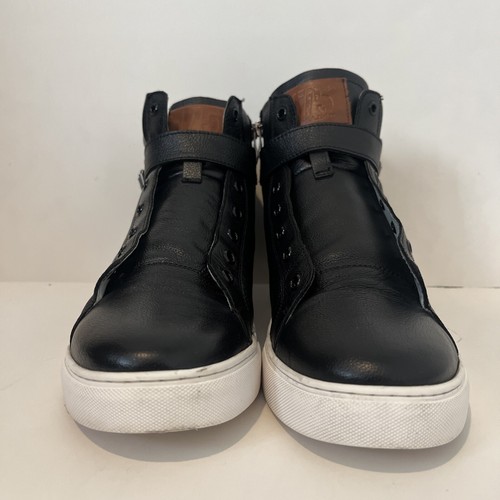 Men J75 by JUMP Blake-High Black Pebble Size 12 Black Leather - Picture 5 of 13