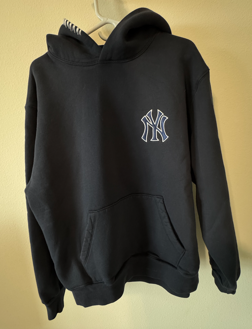 Madhappy Yankees Embroidered Fleece Hoodie - Navy, Large