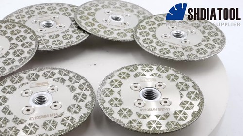 2pcs 115mm Diamond Cutting Saw Blade Grinding Disc Wheel 5/8-11 for Porcelian - Video 1 of 1