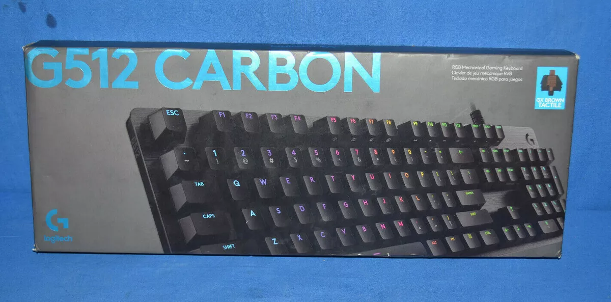 Logitech G512 Carbon RGB Mechanical Gaming Keyboard - GX Red Linear