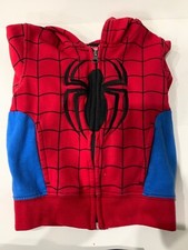 Marvel Superheroes Boys Zip-Up Fashion Hoodie for Kids, Boys Spider-Man 2T