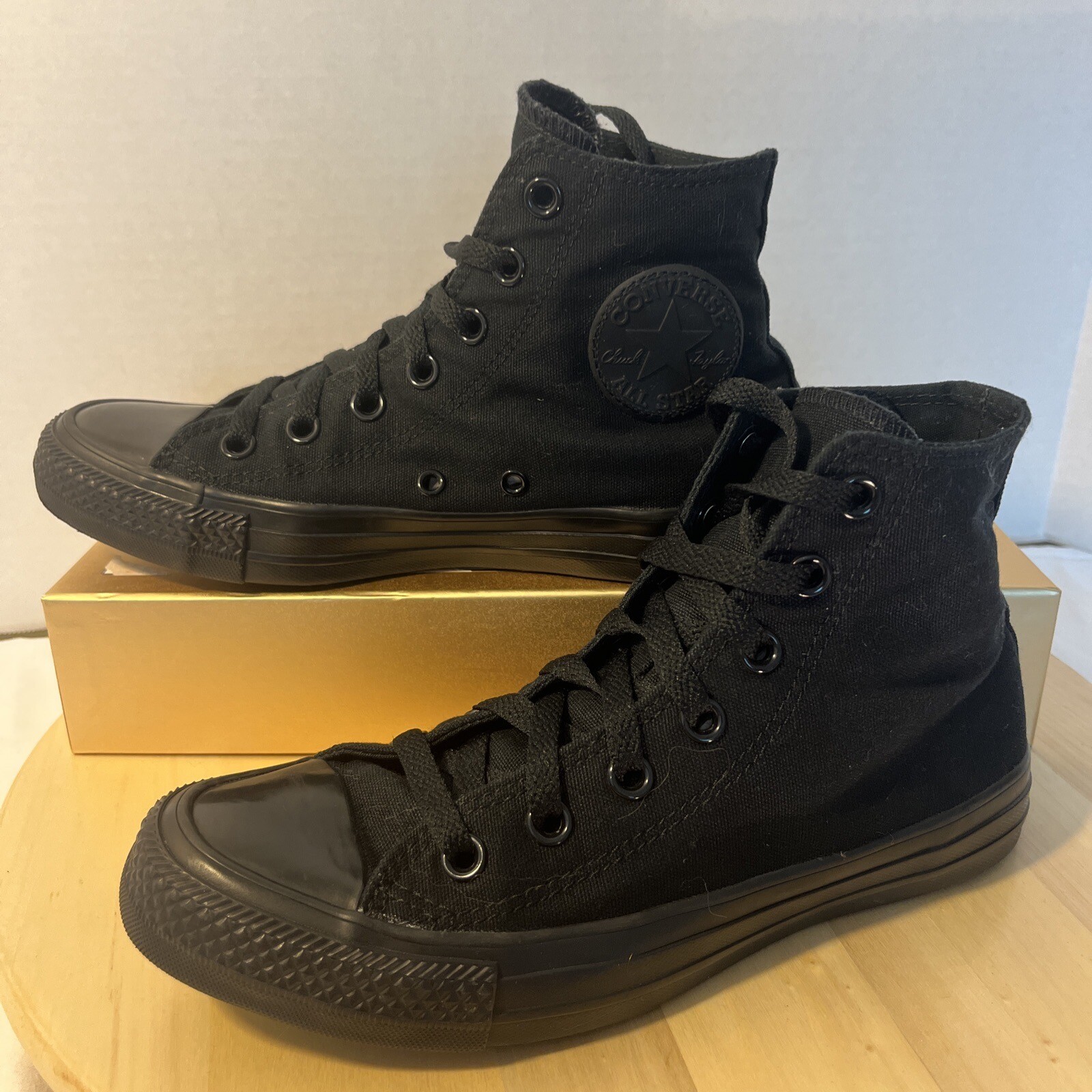 Converse Chuck Taylor All Black Monochrome Sneakers M3310 Men's 5 Women's 7