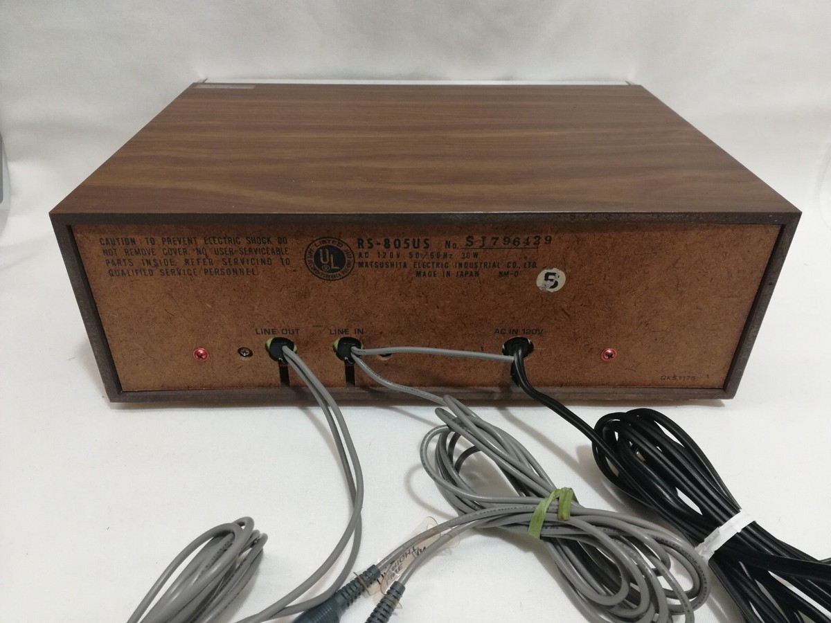 Appareil Audio Années 70 Pièces Lecteur/Enregistreur 8 Pistes Panasonic RS- 805US Vintage - S'allume Mais Non Testé - Pour Pièces Ou Restauration Lecteurs Et Enregistreurs CD Technics
