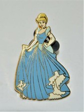 2005 Disney Platine Édition Sortie Officiel Trading Bleu Robe Cendrillon Broche
