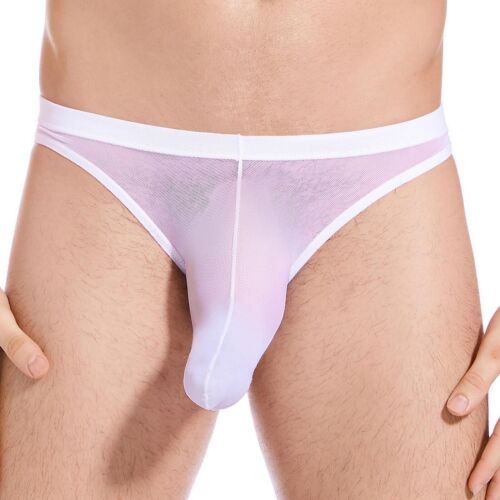 Men Briefs Underwear Elephant Nose Sexy See-through Panties Underpants Mesh - Picture 6 of 16