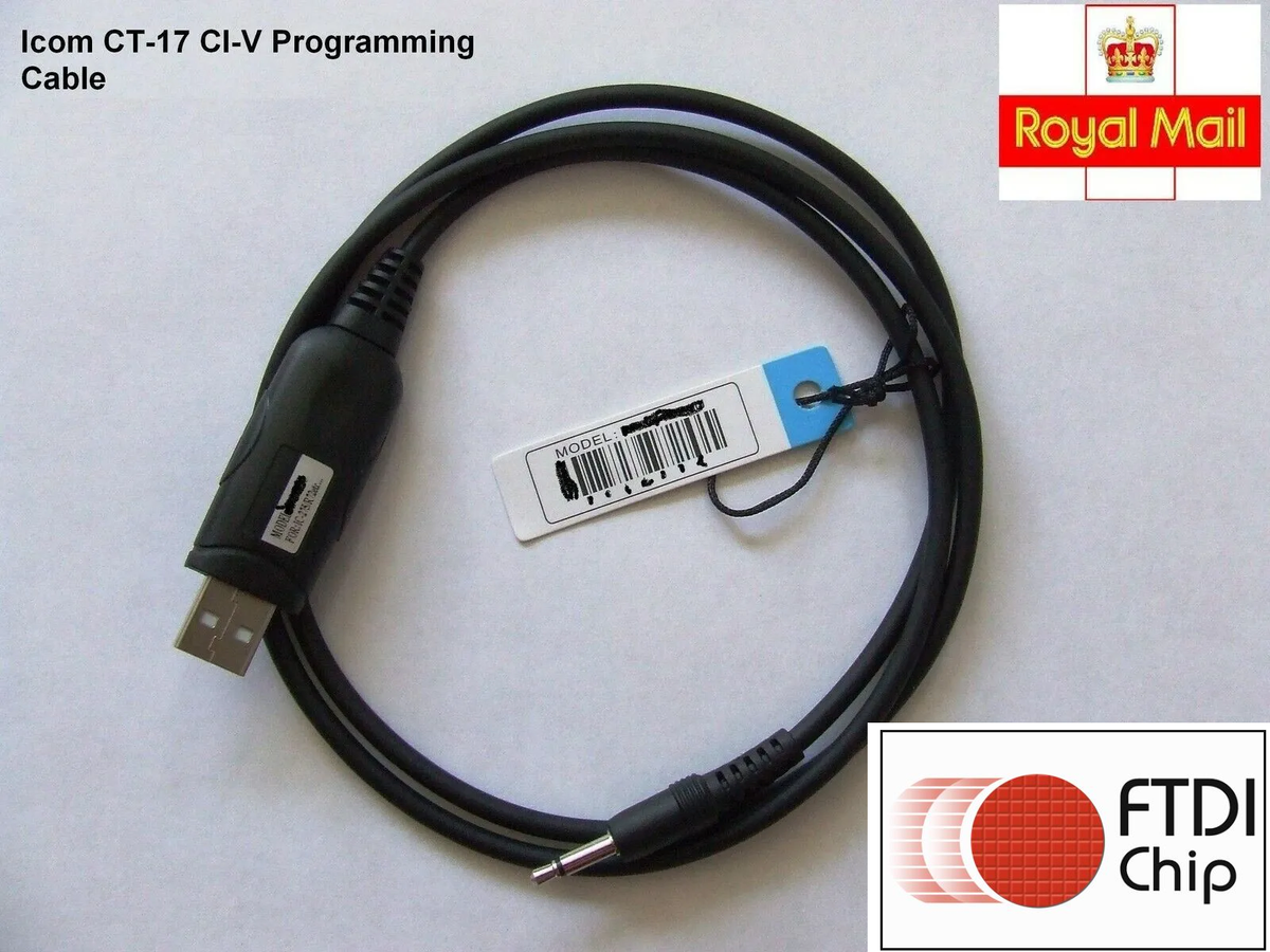 REFURBISHHOUSE Cavo di interfaccia Cat CI-V USB per Icom CT-17 Radio IC-706 con CD REFURBISHHOUSE Cavo di interfaccia Cat CI-V USB per Icom CT-17 Radio IC-706 con CD