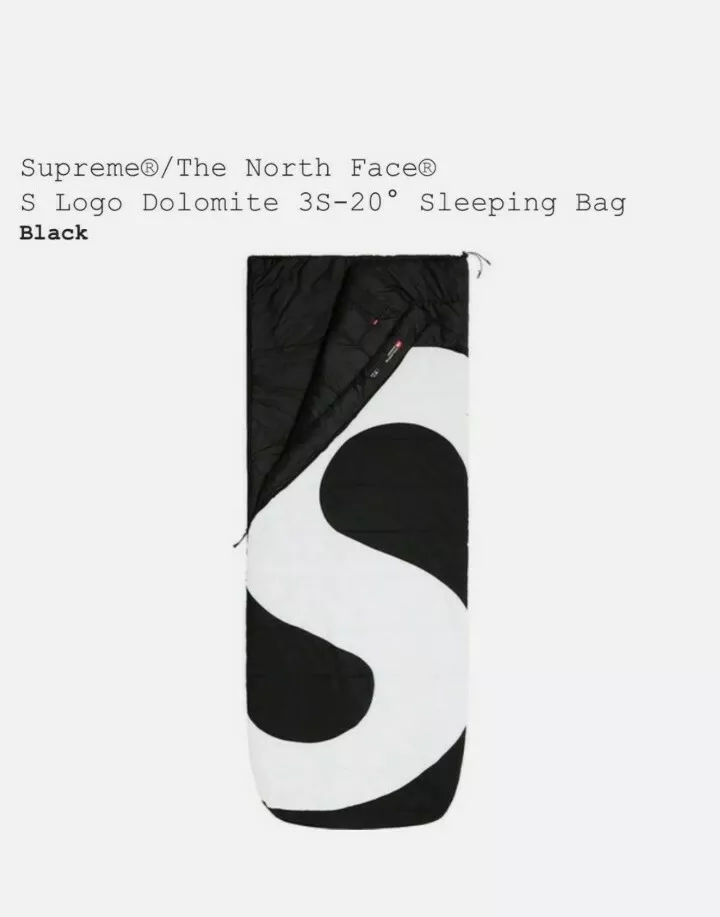 Supreme The North Face S Logo Dolomite 3S-20 Sleeping Bag Black IN