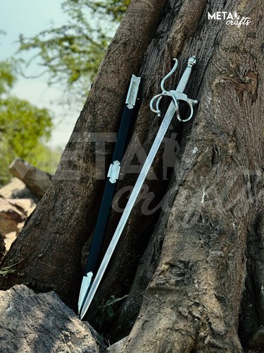 Zorro Spanish Rapier Sword, Real Rapier Fencing Battle Ready Sword, Gift for Him - Picture 11 of 12