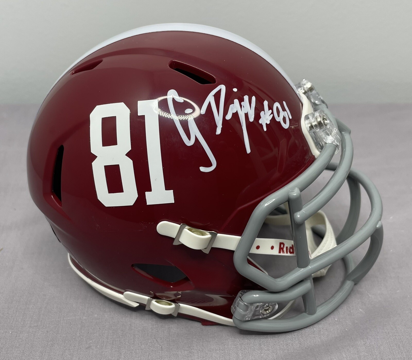 CJ Dippre Autographed Signed Alabama Crimson Tide Football Mini Helmet w/ BAS Beckett COA 