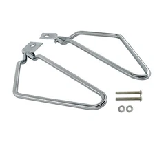 Chrome Saddlebags Support Bar Bracket Mount For Harley Sportster XL Dyna Fat bob