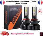 KIT AMPOULE LED H7 VENTILE 160W 26000LM 6000K CANBUS Blanc Phare de Voiture x2