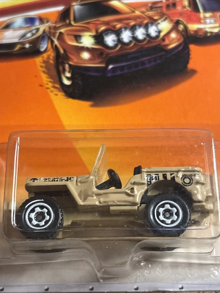 Matchbox Jungle Explorers Jeep Willys TAN #96 NIB - Image 2 of 3