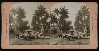 Photo:Fountain Square in Vera Cruz, Mexico 1901