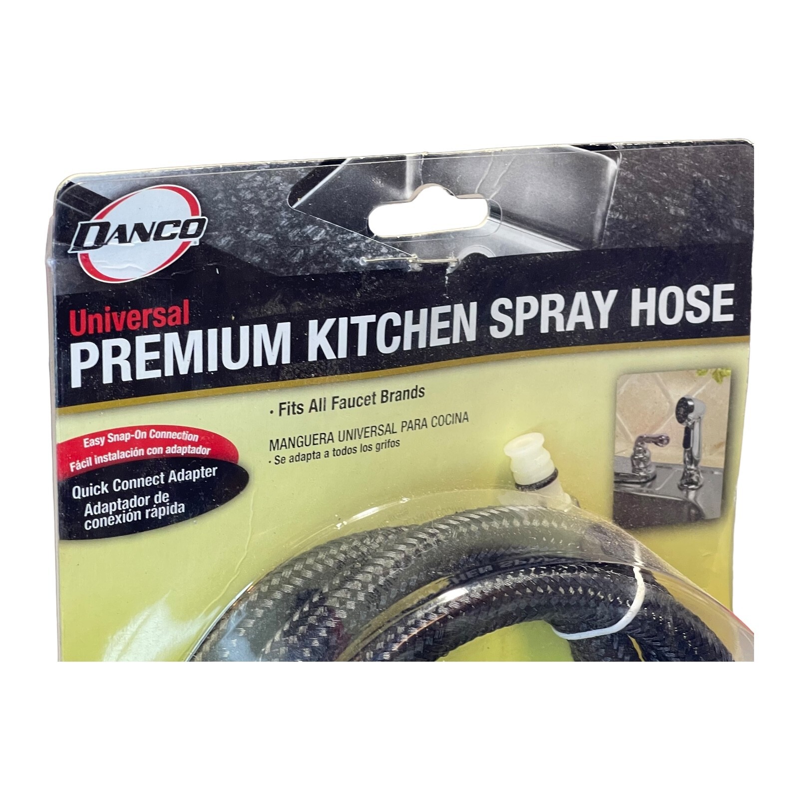 Danco 10340 Black Durable 48" Braided Universal Premium Side Kitchen