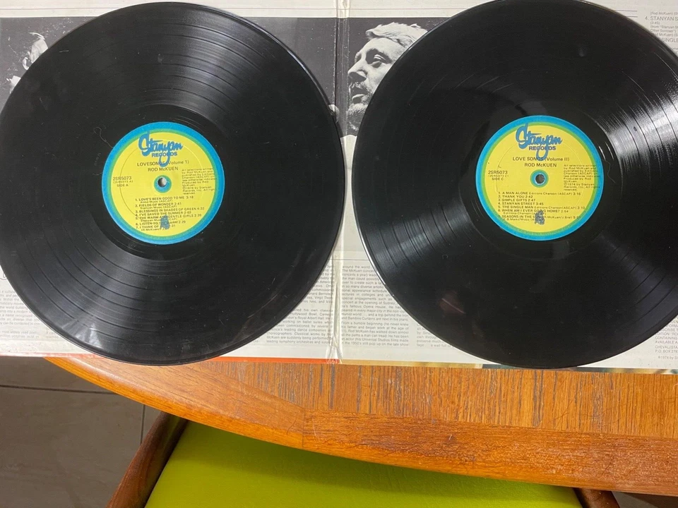 Rod McKuen – Love Songs- 2x Vinyl LP 1974 Stanyan Rec 2SR5073- Gatefold w/Insert - Image 2 of 4