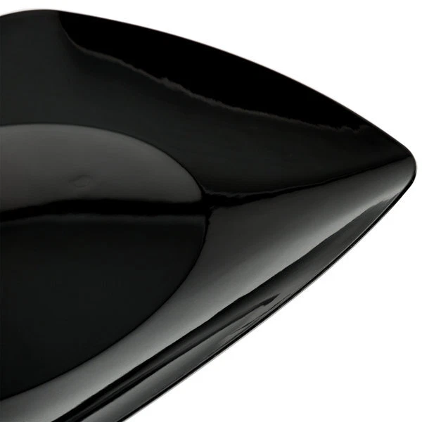 Fineline 1510-BK, 10-Inch Renaissance Black Plastic Dinner Plates, 120/CS - Image 2 of 4