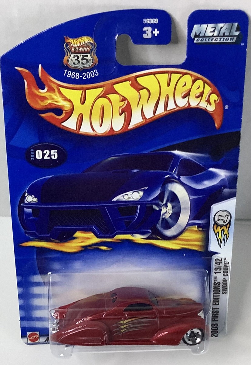 SWOOP COUPE, Hot Wheels 2003 FIRST EDITIONS #13/42, Red, 5SP
