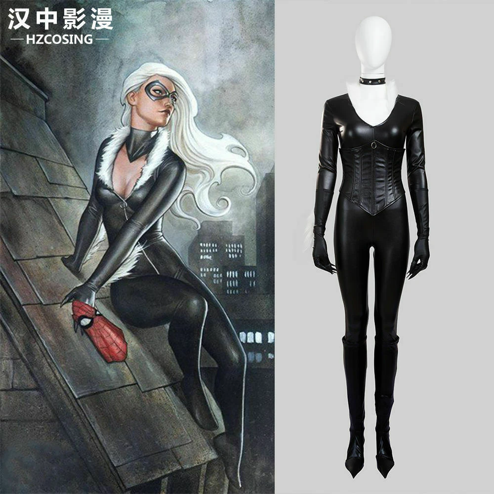 The Amazing Spider-Man Black Cat Felicia Hardy Cosplay Costume