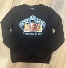 Guns N  Roses Brand New Without Tag Youth Black Crewneck Sweatshirt size 10