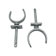 Galvanised Rowlocks Rowing Oar Locks 3/8" X2 (Plates Boat Canoe Dinghy Bracket)