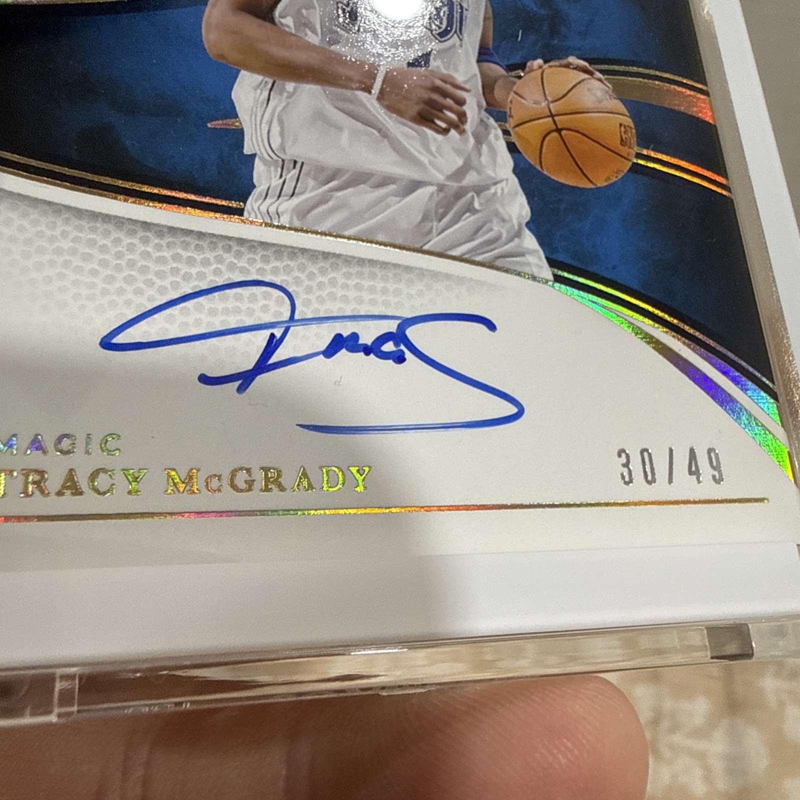 2024-25 Immaculate Tracy McGrady Legends On-Card Auto #/49 #IL-MCG view 2
