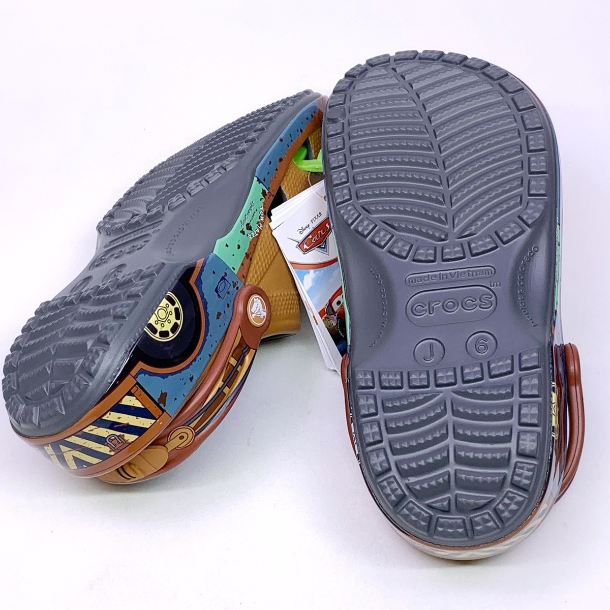 Crocs Cars Classic Clogs X Mater Disney Pixar Size J6 (Men