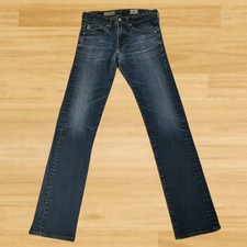 AG Adriano Goldschmied 30" Vaqueras Pierna Recta Azul Ajustados Mujer Talla 28 