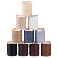 1set 10 rolls 10 colors Round Waxed Polyester Cord Taiwan Waxed Cord Twisted