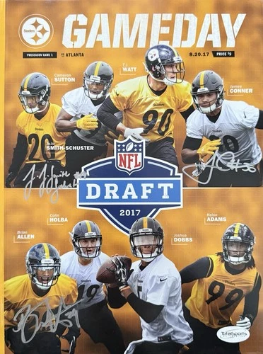 Pittsburgh Steelers Signed Game Day Magazine - 2017 Draft Class