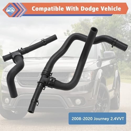 HVAC Heater Hose Pipe Kit with TEE for Return Compatible with Dodge Vehicle 2008