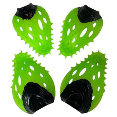 LEGO Hero Factory Creature Cocoon Lot  4 Trans-Bright Green Petals Armor MOC