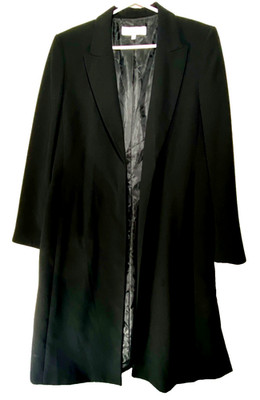 Jones Studio Separates Black Duster Mid-weight Lined Classic Women's Plus 14