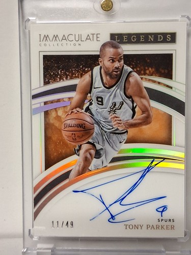 Panini Immaculate Collection Immaculate Legends Tony Parker Auto /49