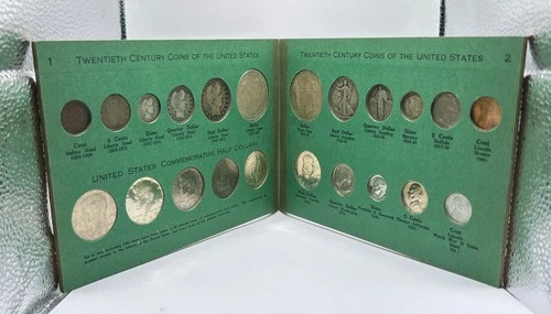 20th Century U.S. Type Coins Complete Set / Wayte Raymond Album / 90% Silver Lot