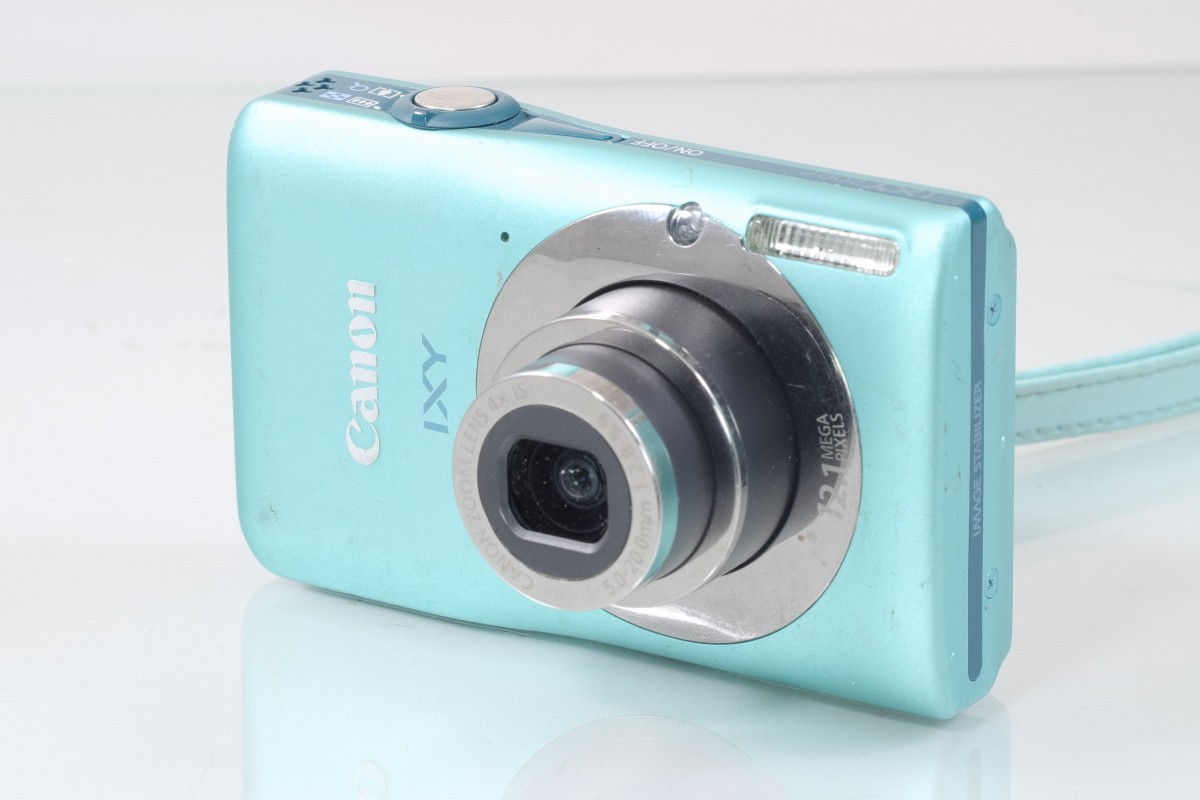 EXC -READ-] Canon IXY 200F Green 12.1MP w/ Battery -Rare Color 