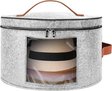 Hat Storage Box Stackable Wide Brim Hats Organizer Hat Travel Case for Women Cow