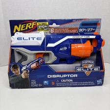 NERF 6 Dart BLASTER DISRUPTOR  ELITE Accustrike Series N-Strike 8+ Rotating 90'