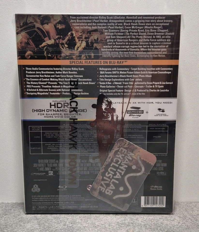 Black Hawk Down 4K - Double Lenticular FullSlip MantaLab - NEU & OVP + Empty FS - Bild 3 von 4