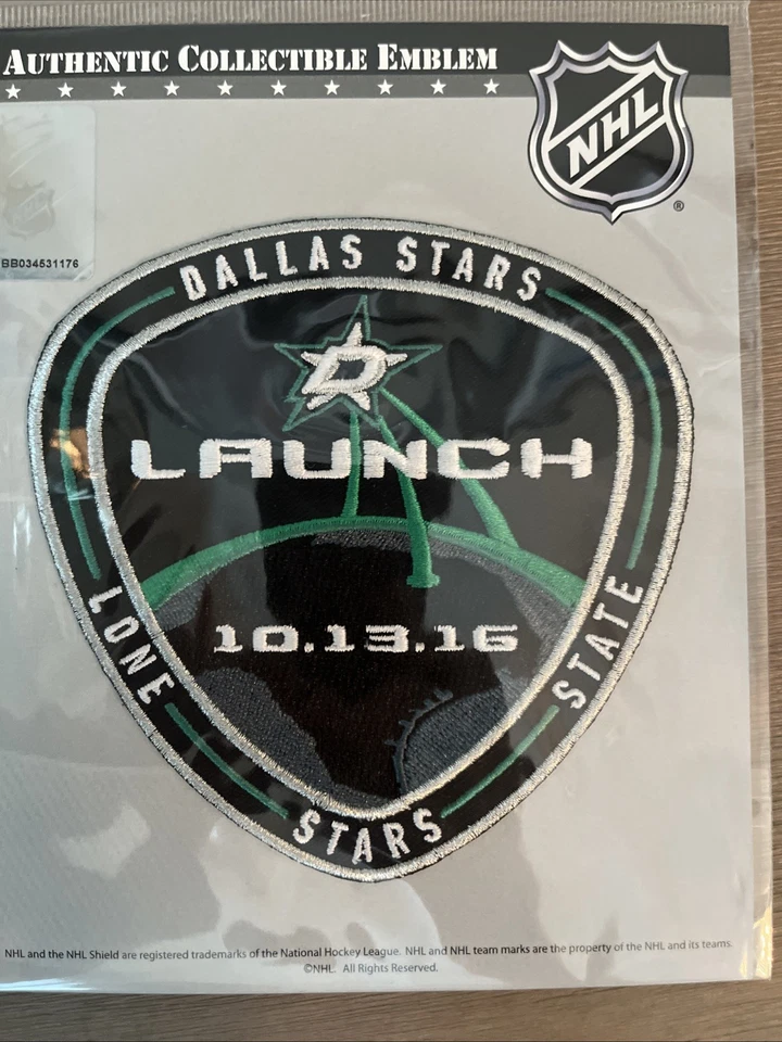 NHL Dallas Stars Launch 10.13.16 2016 Rare Patch NEW - Image 2 of 3