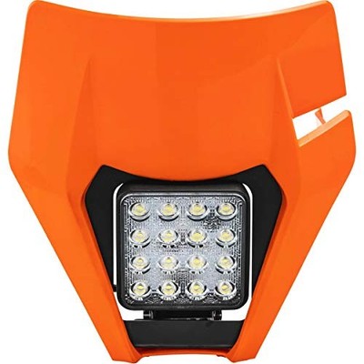 LED VSL Headlight 16 KTM Orange Compatible with KTM 150/250/300 XC-W/350 EXC