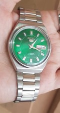 Seiko 5 Automatic Vintage 21 jewels Watch Green Dial Day / Date 6309 @ Japan