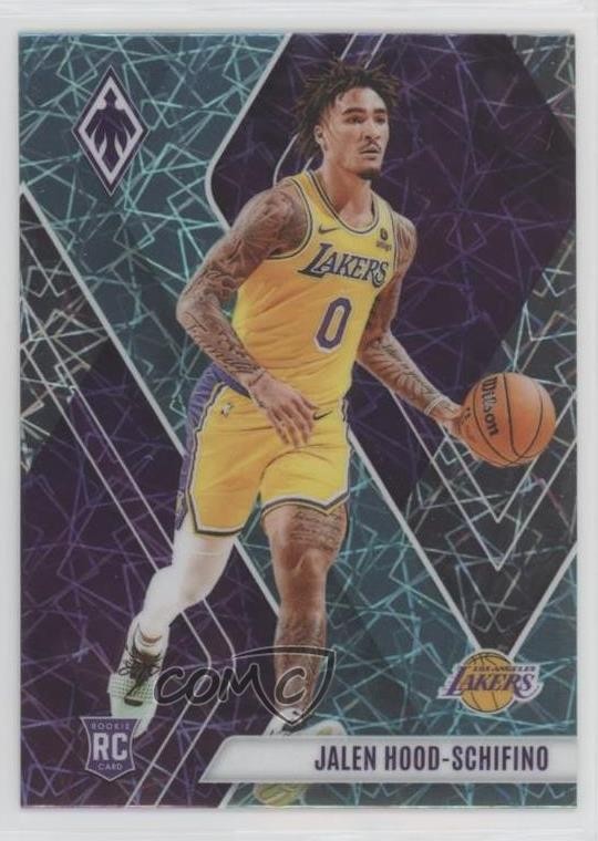 2023 Panini Phoenix Rookies Teal Lazer Jalen Hood-Schifino #260 Rookie RC 1bu3