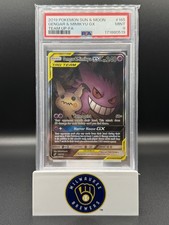 Gengar & Mimikyu GX (Alternate Full Art) 165/181 Sm-Team Up Holo PSA 9
