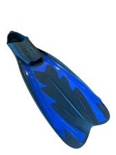 Scuba Max Full Foot Diving Snorkeling Swimming Fins Flippers Blue Black M 7-9